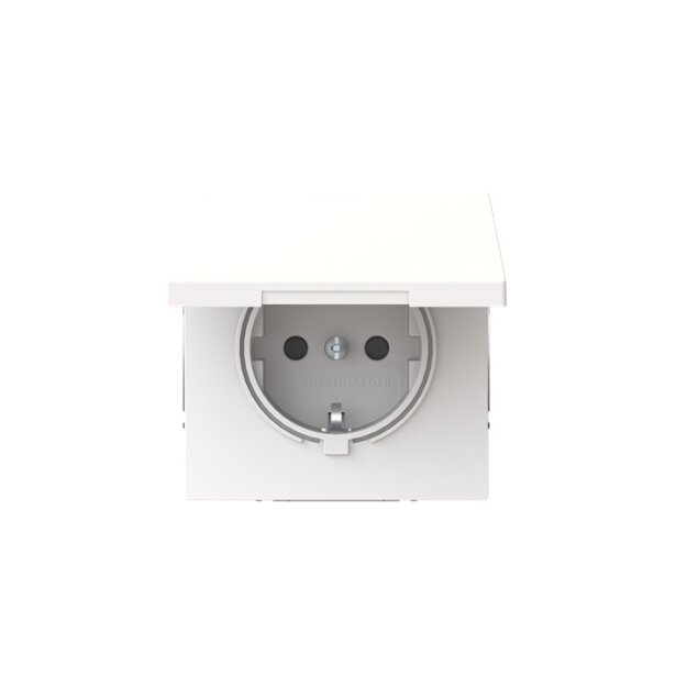Busch-Jaeger 20 EUKBR-44M SCHUKO® Stekdose Safety+ Studioweiß Matt Art Linear 2CKA002018A1580