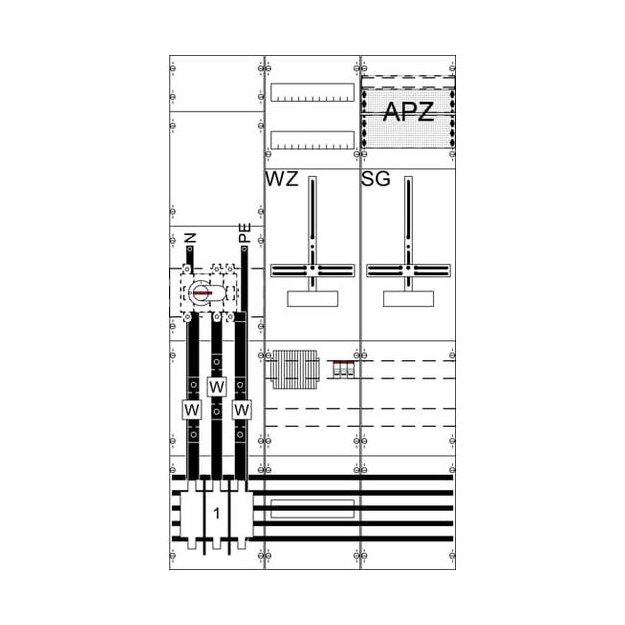 Striebel 2CPX056129R9999 WF39KK41 9RE 3FB Komplettfeld nach FNN