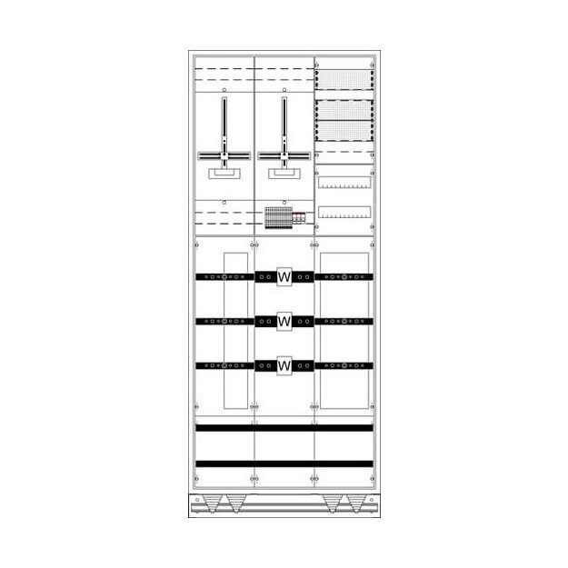 Striebel 2CPX056147R9999 WX32KK11L 12RE 3FB Komplettschrank nach FNN