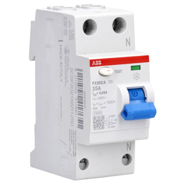 ABB FX202A-25/0.03 FI-Schutzschalter FlexLine 2P Typ A25A30mA 2CSF202165R1250