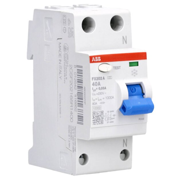 ABB FX202A-40/0.03 FI-Schutzschalter FlexLine 2P Typ A40A30mA 2CSF202165R1400