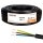 Erdkabel NYY-J 3x1,5 mm² 100m Ring 3-adrig PVC Schwarz
