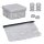 Voxura Pack Abzweigkasten Verbindungsdose Abzweigdose IP68 90x90x42mm mit Isolationsgel Grau