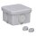 Voxura Abzweigkasten Verbindungsdose Abzweigdose IP65 Druckkappe 65x65 mm Grau