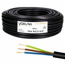 Erdkabel NYY-J 3x2,5 mm² 15m Ring 3-adrig PVC Schwarz