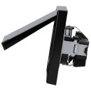 JUNG LS IP 44 Set Schwarz: LS1520BFKLSW Schuko Steckdose m.Klappdeckel + 551WU Dichtungsflansch + LS981SW Rahmen 1fach