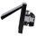 JUNG LS IP 44 Set Schwarz: LS1520BFKLSW Schuko Steckdose m.Klappdeckel + 551WU Dichtungsflansch + LS981SW Rahmen 1fach