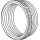 Kleinhuis 44M2516 Reduzierring Gewinde M25 außen Gewinde M16 innen Messing vernickelt