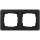 Gira 0212153 Abdeckrahmen 2-fach Gira E1 Schwarz matt