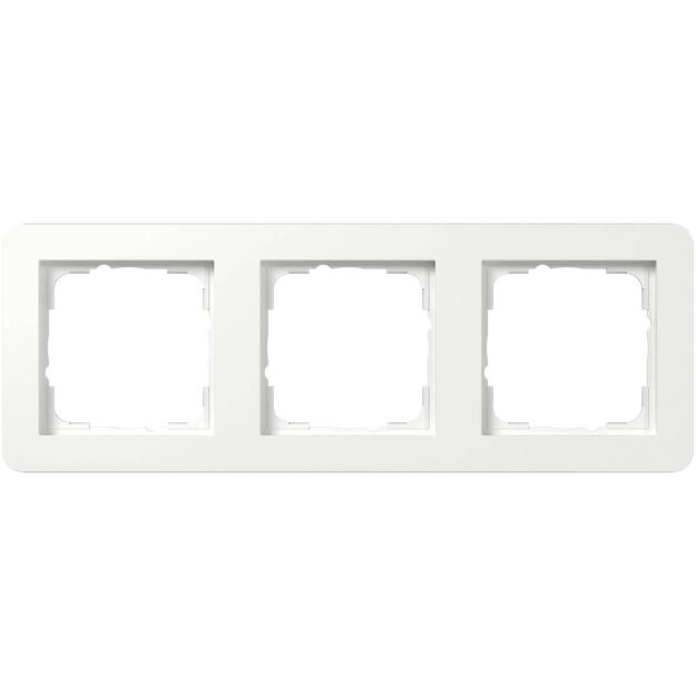 Gira 0213150 Abdeckrahmen 3-fach Gira E1 Reinweiß