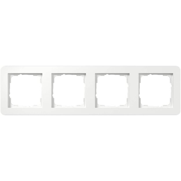 Gira 0214150 Abdeckrahmen 4-fach Gira E1 Reinweiß