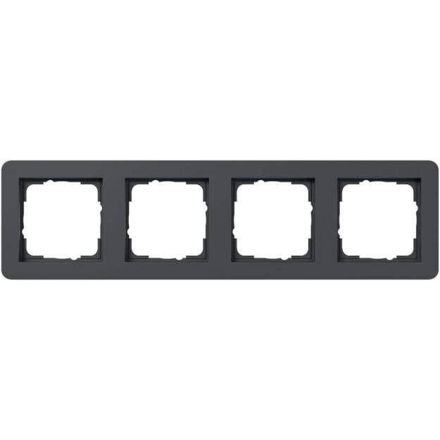 Gira 0214152 Abdeckrahmen 4-fach Gira E1 Anthrazit