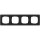 Gira 0214153 Abdeckrahmen 4-fach Gira E1 Schwarz matt