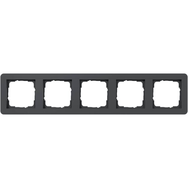 Gira 0215152 Abdeckrahmen 5-fach Gira E1 Anthrazit