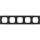 Gira 0215153 Abdeckrahmen 5-fach Gira E1 Schwarz matt