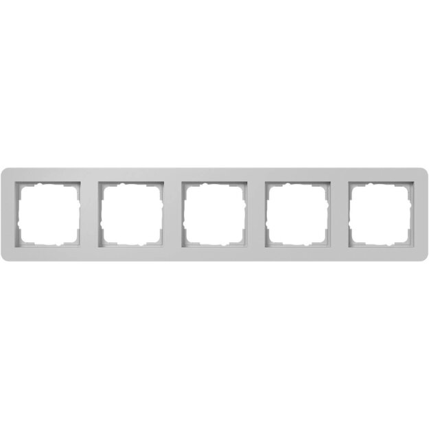 Gira 0215154 Abdeckrahmen 5-fach Gira E1 Grau matt