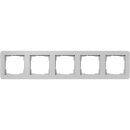 Gira 0215154 Abdeckrahmen 5-fach Gira E1 Grau matt