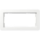 Gira 1002150 Abdeckrahmen 2-fach o.M. Gira E1 Reinweiß
