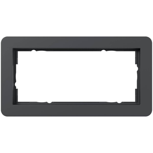 Gira 1002152 Abdeckrahmen 2-fach o.M. Gira E1 Anthrazit