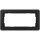 Gira 1002153 Abdeckrahmen 2-fach o.M. Gira E1 Schwarz matt