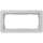 Gira 1002154 Abdeckrahmen 2-fach o.M. Gira E1 Grau matt