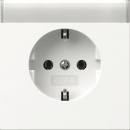 Gira 445770 SCHUKO-Steckdose mit Beschriftungsfeld...