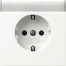 Gira 446270 SCHUKO-Steckdose mit Beschriftungsfeld +...