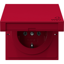 Gira 4454708 SCHUKO-Steckdose mit Klappdeckel WSV...