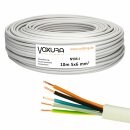 Mantelleitung NYM-J 5x6 mm² 10m Ring Grau 5-adrig...