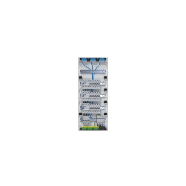 Hager VA60BV2 Kleinverteiler volta APV 5x12PLE IP30 bestückt und verdrahtet 3 FI-Kreise Überspannungsableiter
