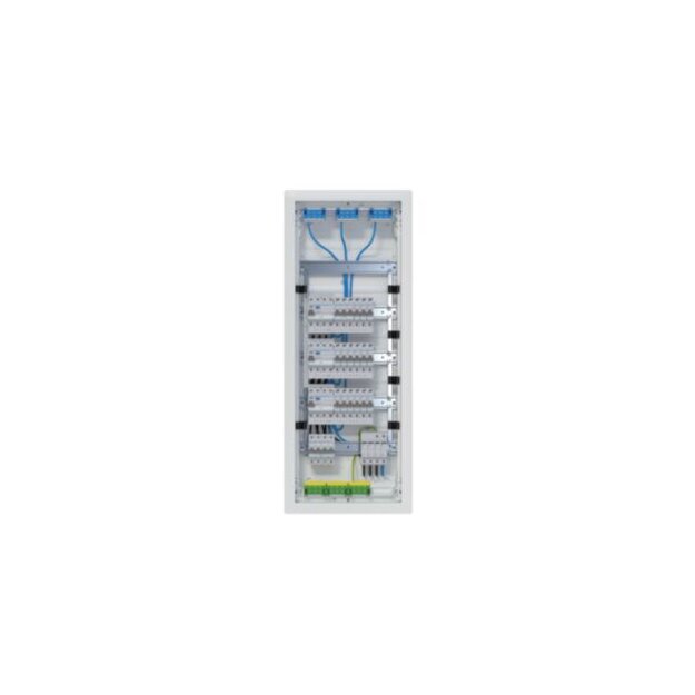 Hager VH60BV2 Kleinverteiler volta HWV 5x12PLE IP30 bestückt und verdrahtet 3 FI-Kreise Überspannungsableiter