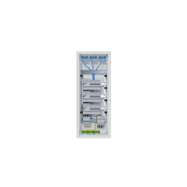 Hager VU60BV2 Kleinverteiler volta UPV 5x12PLE IP30 bestückt und verdrahtet 3 FI-Kreise Überspannungsableiter