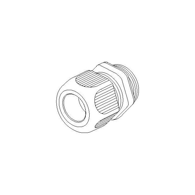 Kleinhuis 1234P0701 IPON-Kabelverschraubung Pg 7 für Kabel-Ø 3-5,5 mm Kunststoff PA RAL 7035 Lichtgrau