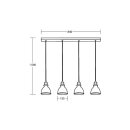 Brumberg 57407850 Pendelleuchte 230V AC E27 max. 4x15W LED