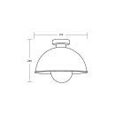 Brumberg 57220850 Decken-Anbauleuchte 230V AC E27 max....