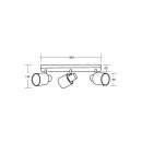 Brumberg 57233000 Decken-Anbauleuchte 230V AC E14 max. 3x10W LED