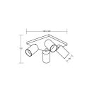 Brumberg 57135170 Decken-Anbauleuchte 230V AC GU10 max....