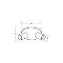 Brumberg 57136170 Decken-Anbauleuchte 230V AC GU10 max....