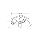 Brumberg 57135180 Decken-Anbauleuchte 230V AC GU10 max....