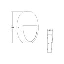 Brumberg 10037183MC Decken-/Wandeinbauleuchte 230V AC 12W...