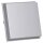 Gira Tastschalter Aus-Wechsel Set Aluminium: 349665 Wippe gerade + 312600 Tastschalter Aus-Wechsler