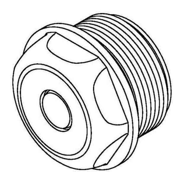 Kleinhuis 1485M20 Dichtungsstopfen M20 für Kabel-Ø 9-12 mm Kunststoff PE RAL 7035 Lichtgrau