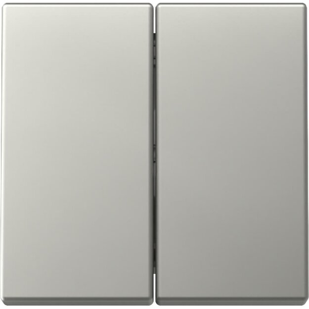 Gira Tastschalter Wechselschalter 2 fach System 55 Set Edelstahl: 3295600 Wippe 2-fach + 312800 Tastschalter Wechselschalter 2-fach