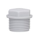 Spelsberg 20342001 Würgestopfen IP54 M x 1 5 mm mit geschlossener Dichtungsmembran Grau WST M20