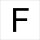RZB 99220.003.F Buchstabe "F" Tiefschwarz