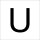 RZB 99222.013.U Buchstabe "U"