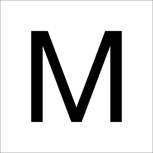 RZB 99223.013.M Buchstabe "M"