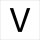 RZB 99223.013.V Buchstabe "V"