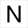 RZB 99224.003.N Buchstabe "N" Tiefschwarz