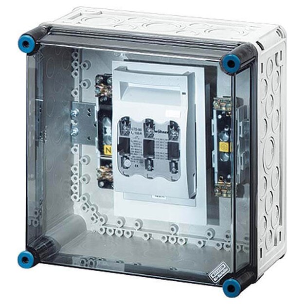 Hensel Mi5250 Mi-NH-Sicherungslasttrennschaltergehäuse , 1xNH 00, 3polig 125 A+PE+N